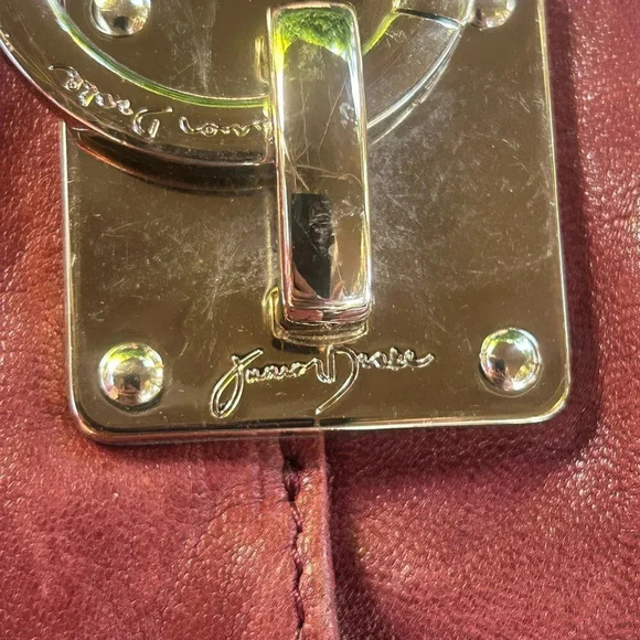 Junior Drake Vintage Cordovan Leather Hobo Bag With Shoulder Strap - Picture 7 of 7